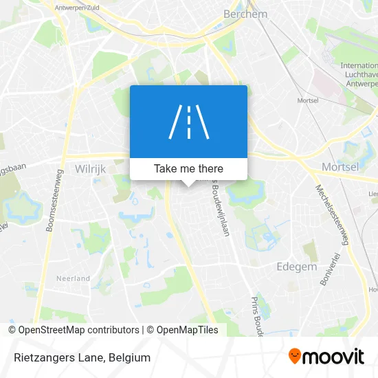 Rietzangers Lane map