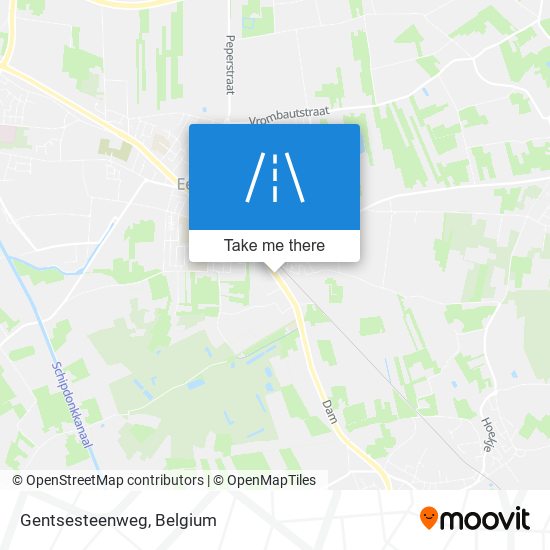 Gentsesteenweg map