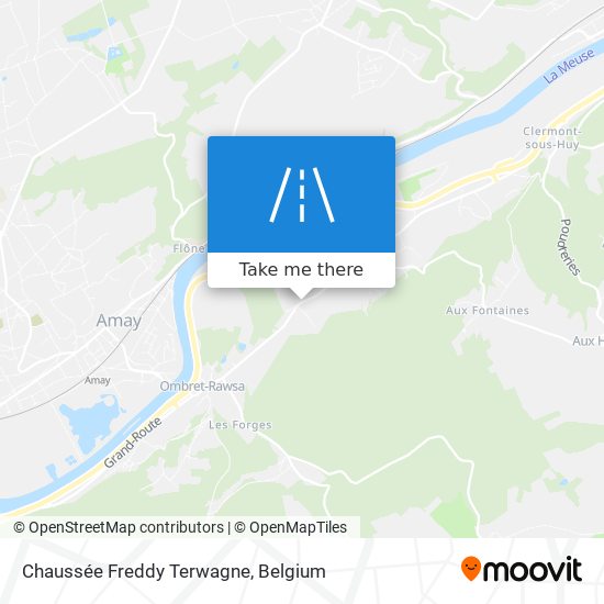 Chaussée Freddy Terwagne map