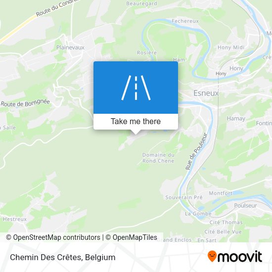 Chemin Des Crêtes plan