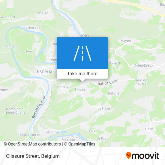 Clissure Street map