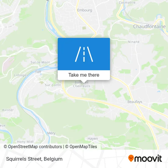 Squirrels Street map