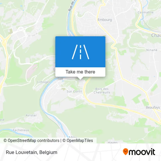 Louvetain Street map