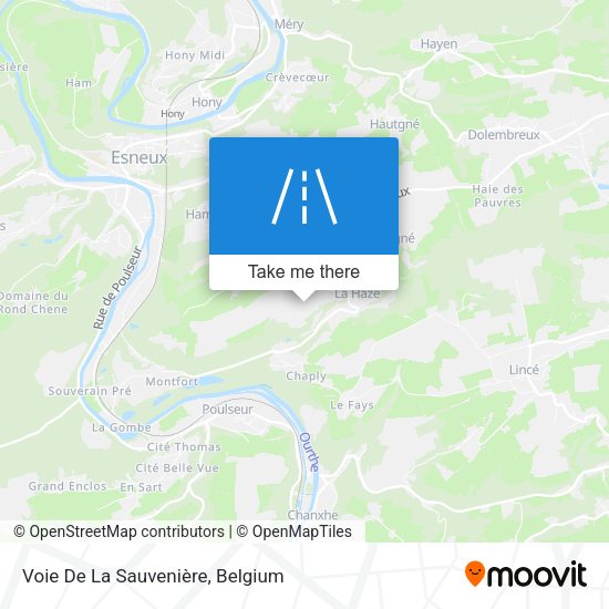 Voie De La Sauvenière map