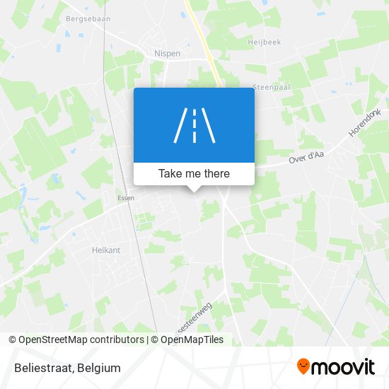 Beliestraat map