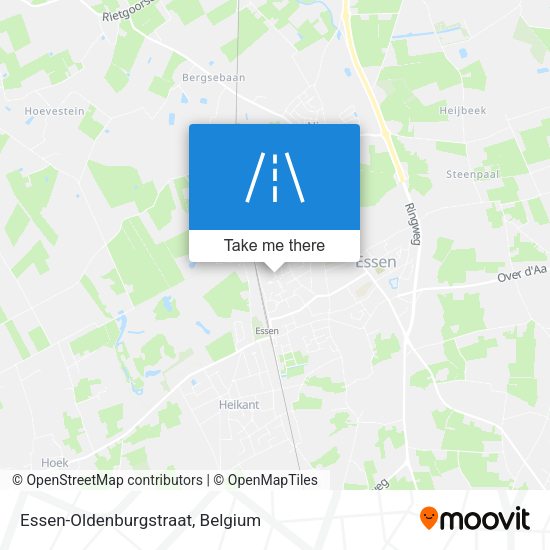 Essen-Oldenburgstraat map