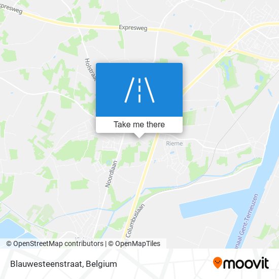 Blauwesteenstraat map