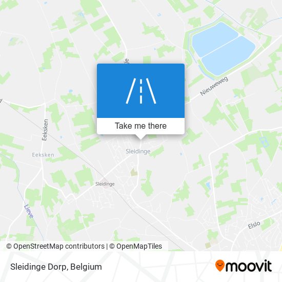 Sleidinge Dorp map