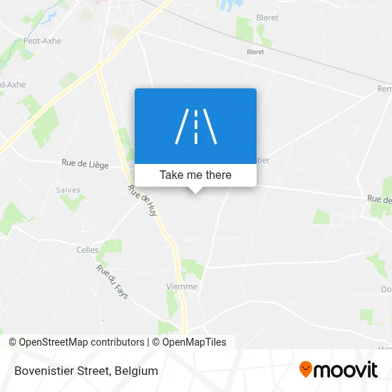 Bovenistier Street map