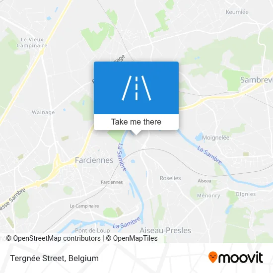 Tergnée Street map