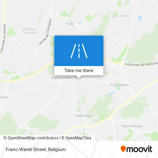 Franc-Waret Street map