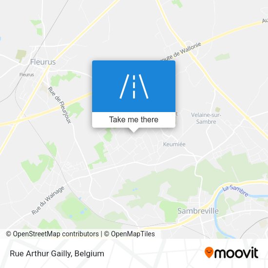 Rue Arthur Gailly plan