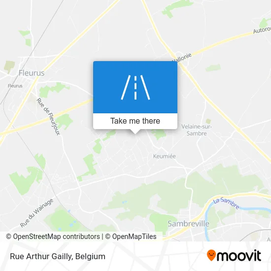 Arthur Gailly Street map