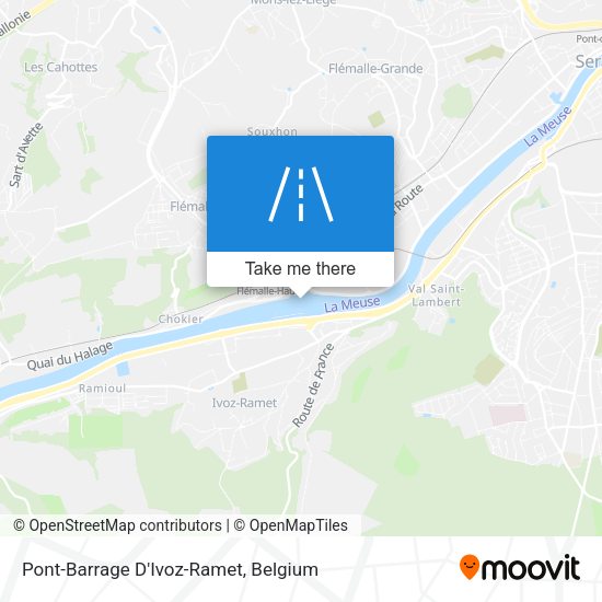 Pont-Barrage D'Ivoz-Ramet plan