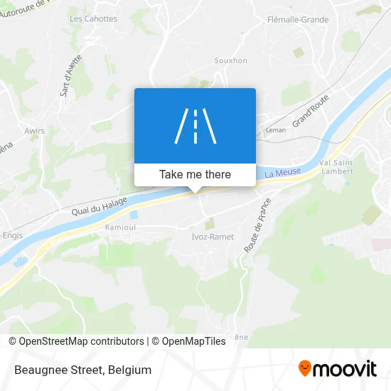 Beaugnee Street map