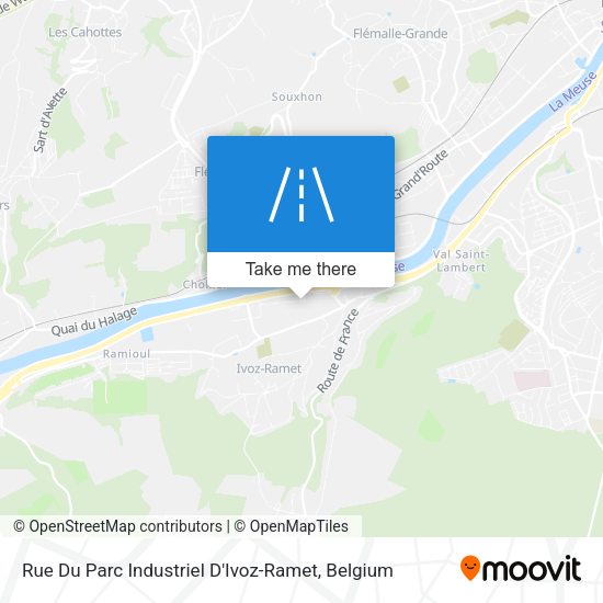 Rue Du Parc Industriel D'Ivoz-Ramet plan