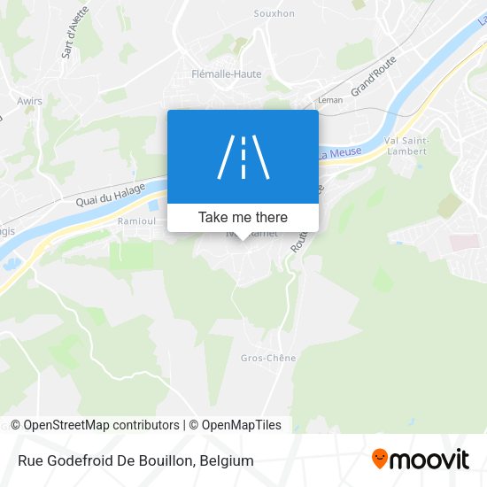 Rue Godefroid De Bouillon map