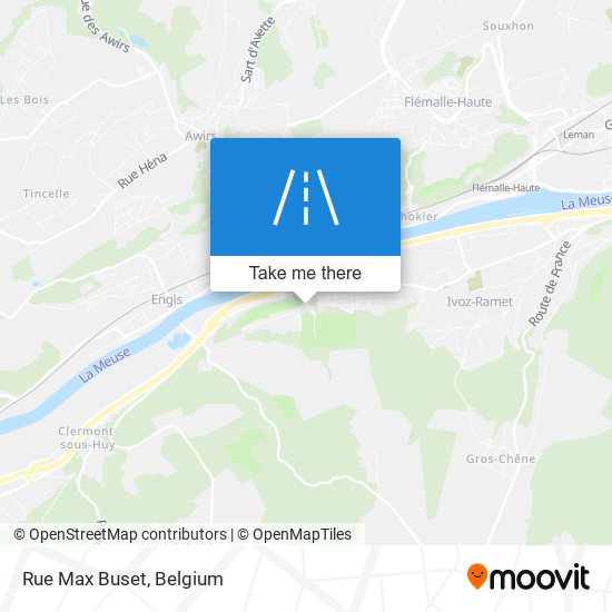 Rue Max Buset map