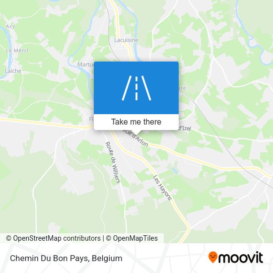 Chemin Du Bon Pays map