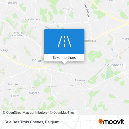 Rue Des Trois Chênes plan
