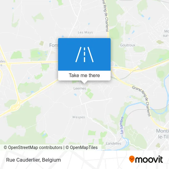 Cauderlier Street map