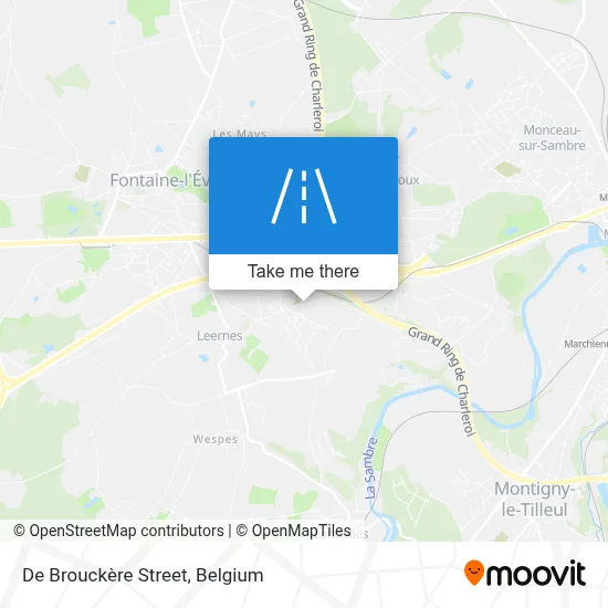 De Brouckère Street map