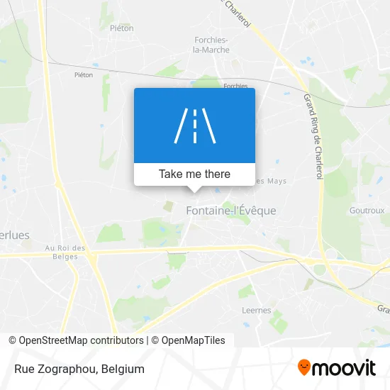 Zographou Street map