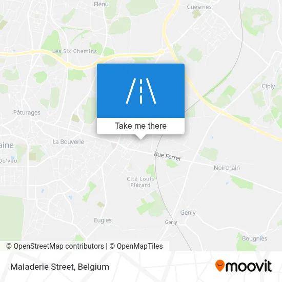 Maladerie Street map