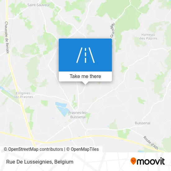 Lusseignies Street map