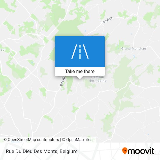 Rue Du Dieu Des Monts plan