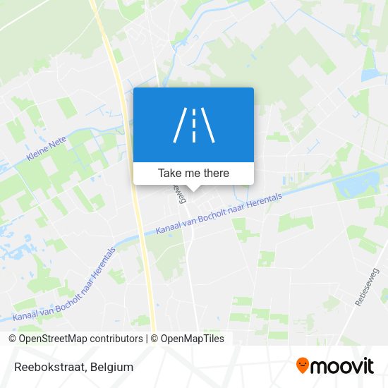 Reebokstraat map