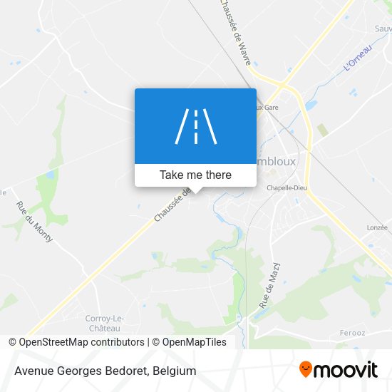 Avenue Georges Bedoret plan