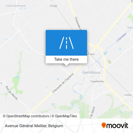 Avenue Général Mellier plan
