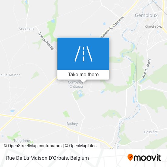Rue De La Maison D'Orbais map