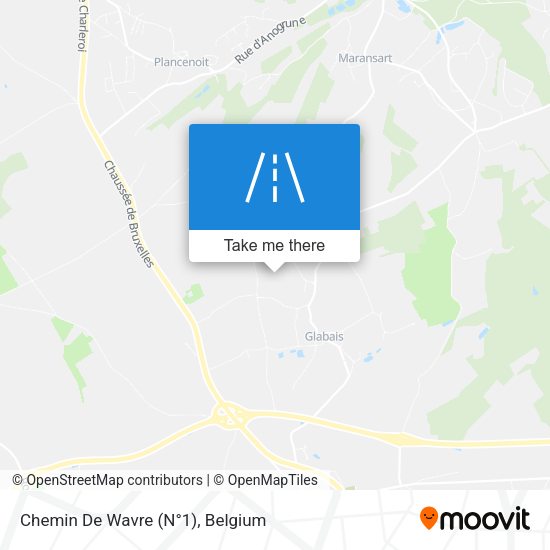 Chemin De Wavre (N°1) plan