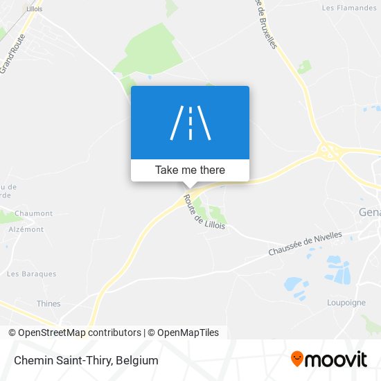 Chemin Saint-Thiry map