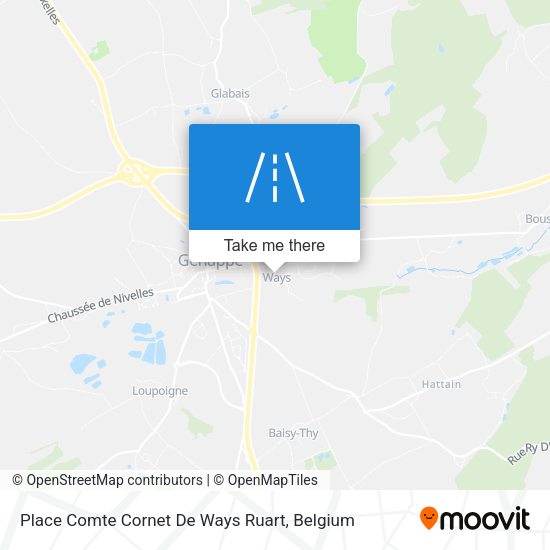 Place Comte Cornet De Ways Ruart map