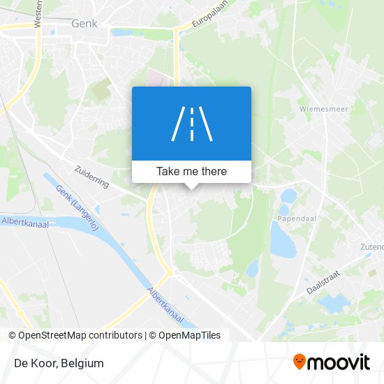 De Koor map