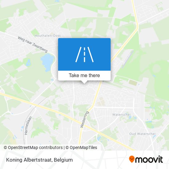 Koning Albertstraat map