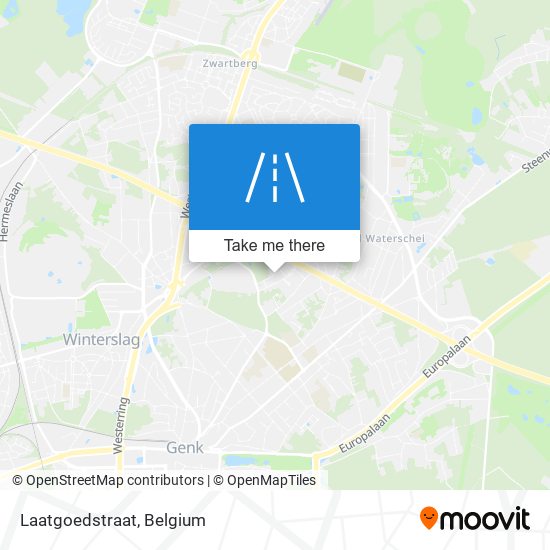 Laatgoedstraat map