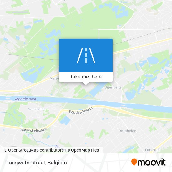 Langwaterstraat map