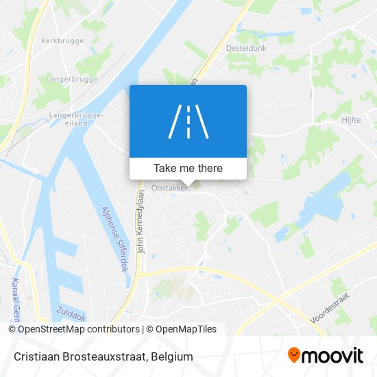 Cristiaan Brosteauxstraat map