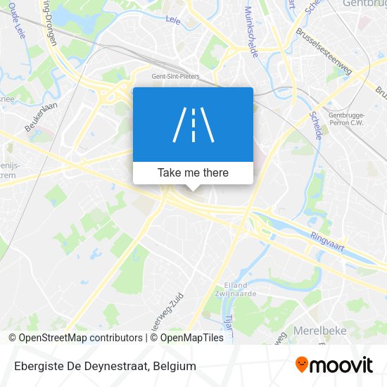 Ebergiste De Deynestraat map