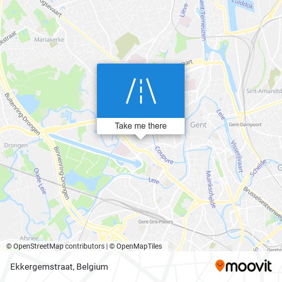 Ekkergemstraat map