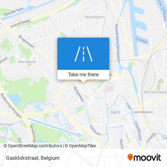 Gasklokstraat map