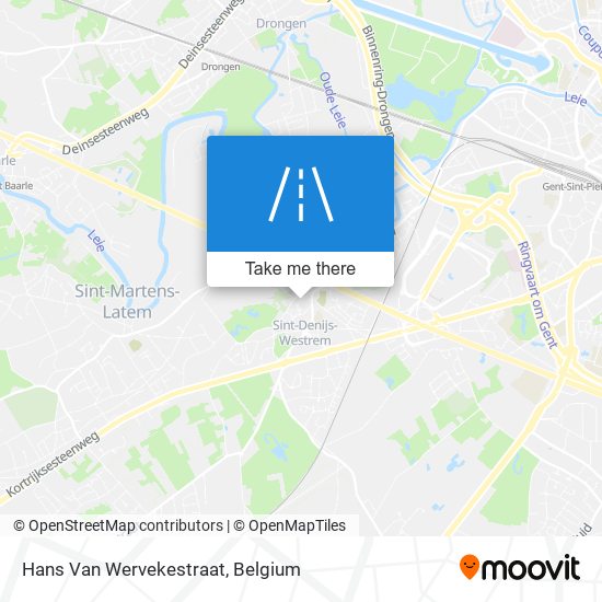 Hans Van Wervekestraat map