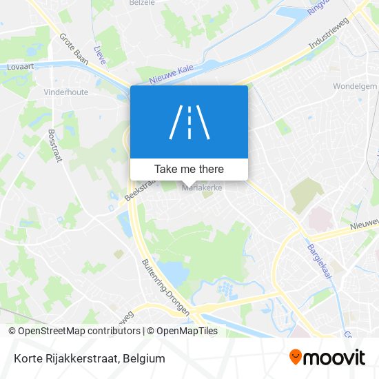 Korte Rijakkerstraat map