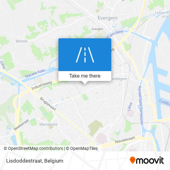 Lisdoddestraat map