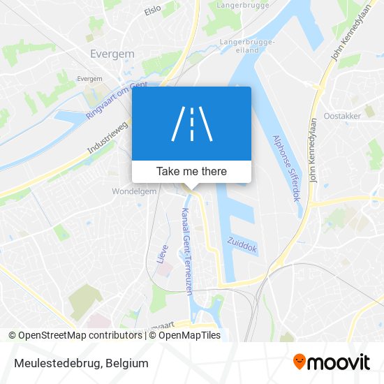 Meulestedebrug map