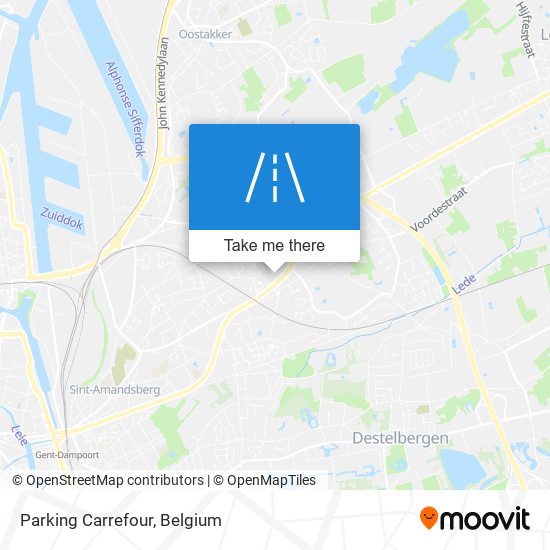 Parking Carrefour map